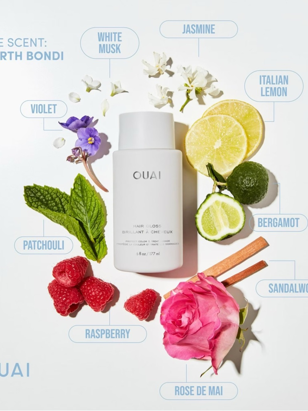 OUAI Hair Gloss Protect Color HAIR MASK 30ml Travel Size New 30ml GWP